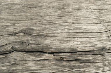 Old wood texture background. Grey wooden pattern, vintage desk wallpaper, cracked driftwood mockup with copy space