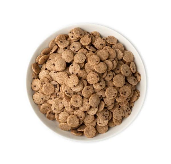 Chocolate Corn Flakes Isolated Cornflakes Pile Breakfast Heap Brown Choco — Stock Photo, Image