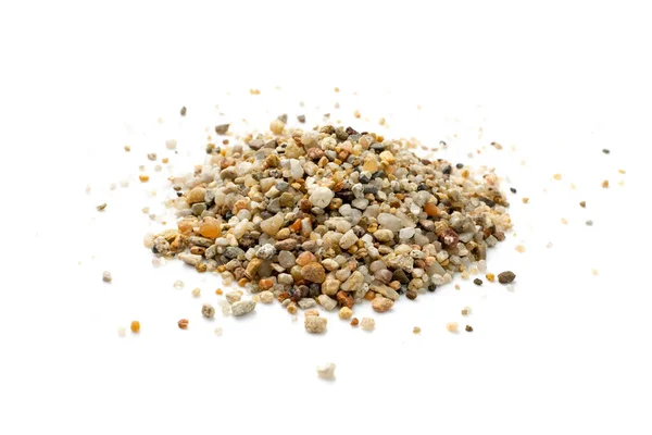 Coarse Sand Isolated Water Filter Fine Gravel Grit Sand Pool — Fotografia de Stock