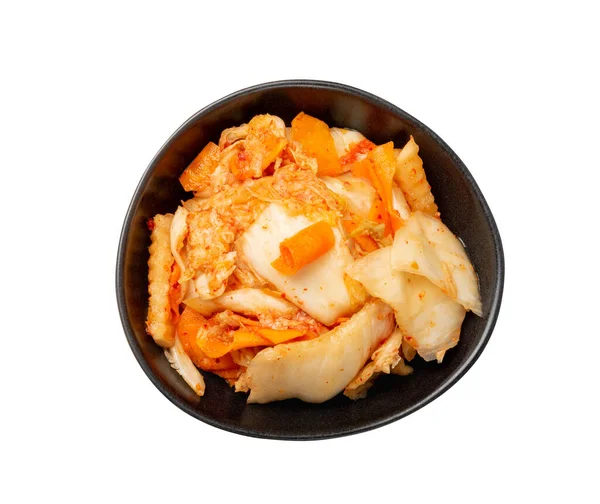 Kimchee Haufen Isoliert Würzige Kimchi Heiß Fermentierter Napa Kohl Traditionelle — Stockfoto
