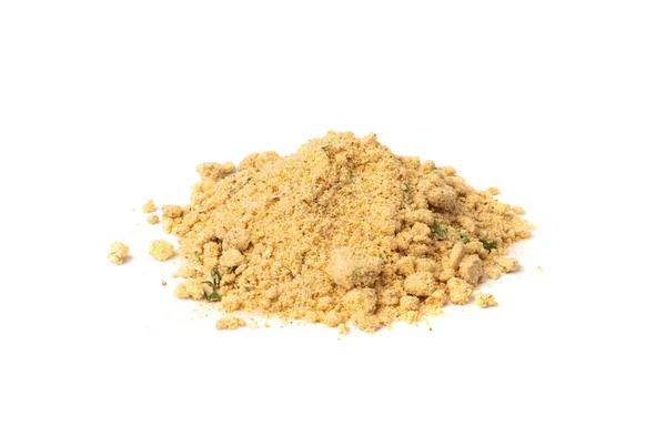 Mushroom Powder Pile Isolated Powdered Dry Champignon Shiitake Boletus Mushrooms — Stock Photo, Image
