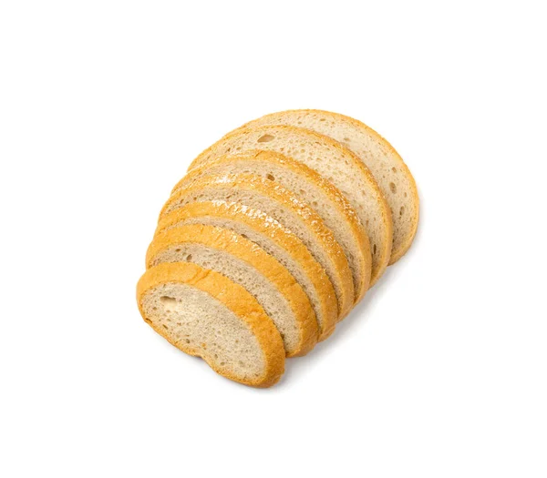 Хлеб Супермаркета Ломтики Хлеба Изолированы Мягкий Белый Нарезанный Хлеб Буханки — стоковое фото