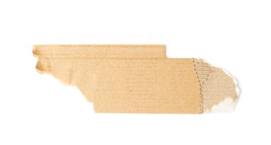 Karton Parçalar Dokulu Arkaplan. Kopya Boşluğu olan Karton Parçası, Kopyalanmış Kraft Kağıt Duvar Kağıdı, Kahverengi Paket Vintage Kağıt İzole Üst Görünüm