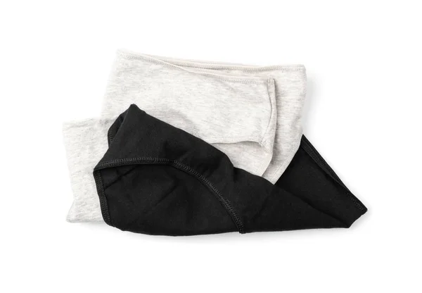 Novas Cuecas Isoladas Roupa Interior Algodão Simples Calças Mulher Preto — Fotografia de Stock