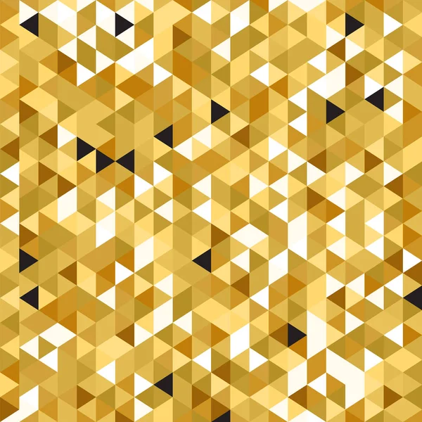 Geometric Abstract Background Golden Elements Trendy Mosaic Pattern Gold Textured — Stock Vector