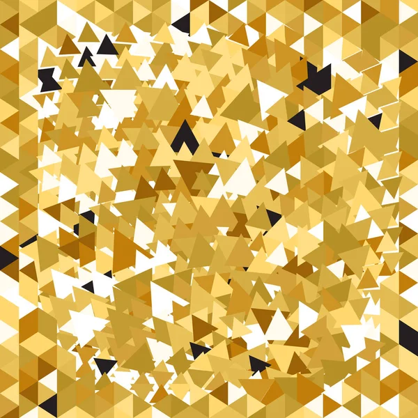 Geometrische Abstrakte Hintergrund Der Goldenen Elemente Trendiges Mosaikmuster Gold Strukturiert — Stockvektor