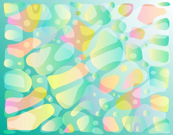 Pastell Flüssige Formen Textur Hintergrund Abstrakte Form Pastell Symbole Muster — Stockvektor