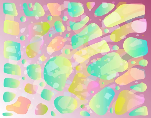 Pastel Líquido Formas Textura Fondo Forma Abstracta Pastel Símbolos Patrón — Vector de stock