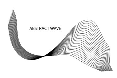 Soyut dalga deseni. Dalgalı ince çizgi kenarı, ses dalgası çizgileri, çizgi hareketi