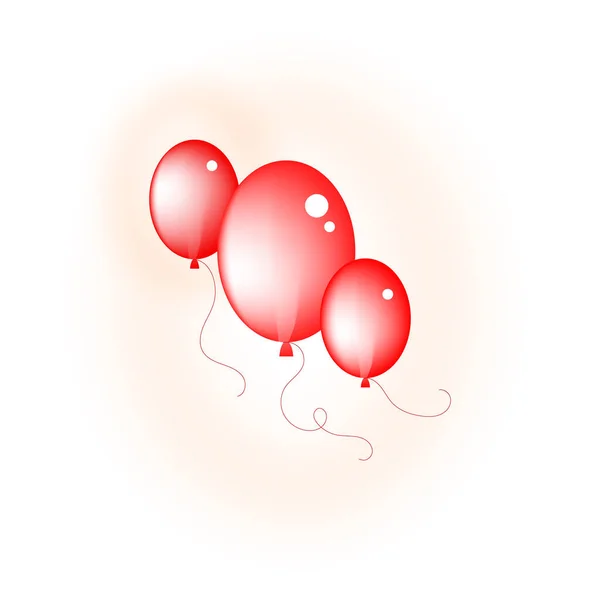 Einfache Fliegen Ballon Symbol Auf Hellem Hintergrund — Stockvektor