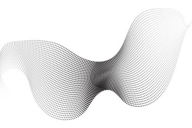 Soyut nokta dalga deseni. Dalgalı noktalar kenar, ince noktalı çizgi, parçacık ses dalgası, yarım ton çizgileri, çizgi hareketi