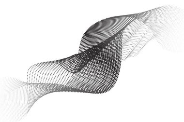 Soyut nokta dalga deseni. Dalgalı noktalar kenar, ince noktalı çizgi, parçacık ses dalgası, yarım ton çizgileri, çizgi hareketi