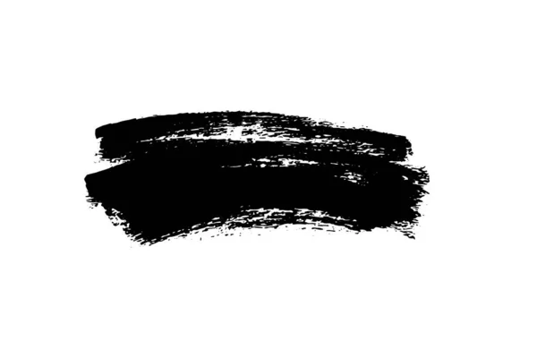Brush Stroke Black Paintbrush Background Texture Brushstroke Painted Frame Ink — Stock Vector