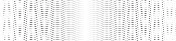 Абстрактний Візерунок Точкової Хвилі Хвилясті Крапки Кордону Тонка Пунктирна Лінія — стоковий вектор