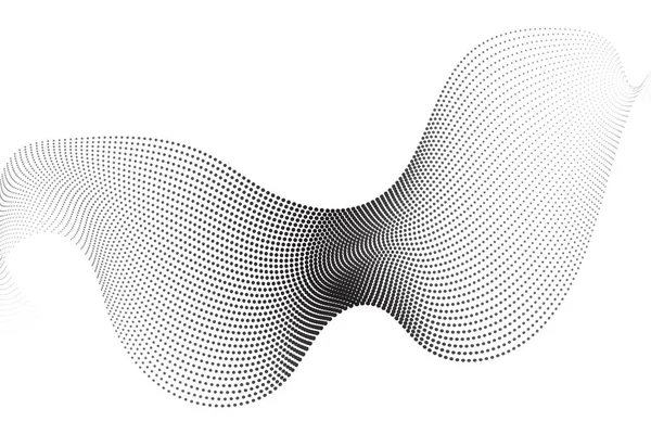 Soyut nokta dalga deseni. Dalgalı noktalar kenar, ince noktalı çizgi, parçacık ses dalgası, yarım ton çizgileri, çizgi hareketi