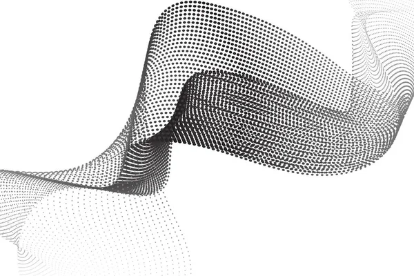 Soyut nokta dalga deseni. Dalgalı noktalar kenar, ince noktalı çizgi, parçacık ses dalgası, yarım ton çizgileri, çizgi hareketi