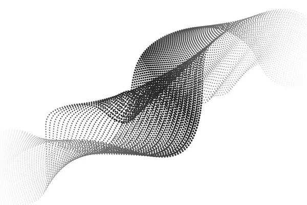 Soyut nokta dalga deseni. Dalgalı noktalar kenar, ince noktalı çizgi, parçacık ses dalgası, yarım ton çizgileri, çizgi hareketi