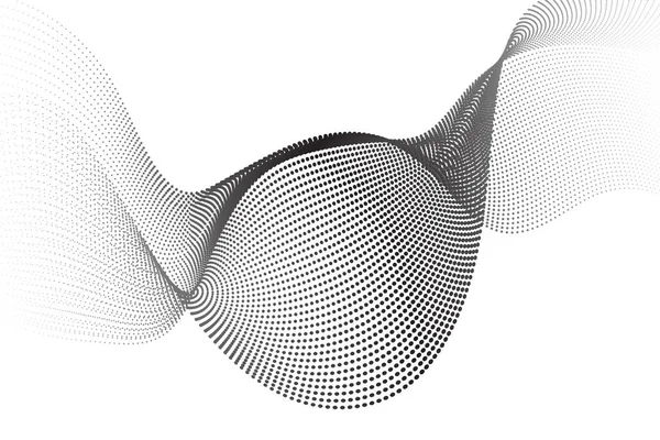 Soyut nokta dalga deseni. Dalgalı noktalar kenar, ince noktalı çizgi, parçacık ses dalgası, yarım ton çizgileri, çizgi hareketi