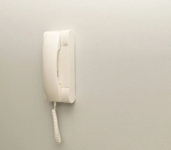 Intercom Deurbel Aan Muur Deurtelefoon Telefooncel Videofoon — Stockfoto