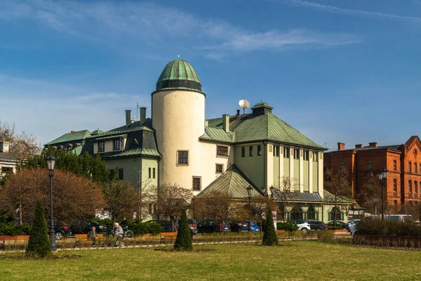  Old brick buildings in Zyrardow, Zyrardw historical center, Masovia, Editorial image
