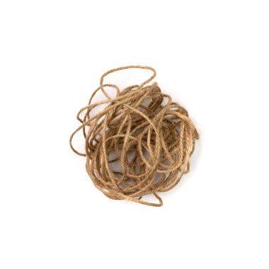 String tangled mess. Complex, confusion, chaos concept with yarn ball cord, rope