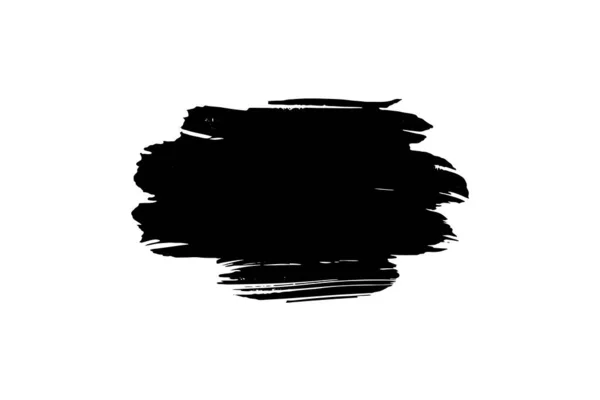 Coup Pinceau Texture Fond Pinceau Noir Cadre Peint Par Coup — Image vectorielle