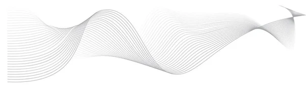 Line Wave Pattern Wavy Lines Thin Curve Lines Background Stripe — Vector de stock