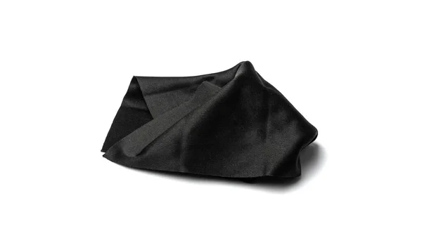 Black Cleaning Cloth Isolated Glasses Wipe Rag Lens Cleaning Microfiber — Fotografia de Stock