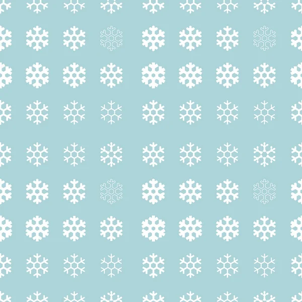 Снежинки Бесшовные Фон Текстуры Снежинки Зимний Узор Снега Векторная Иллюстрация — стоковый вектор