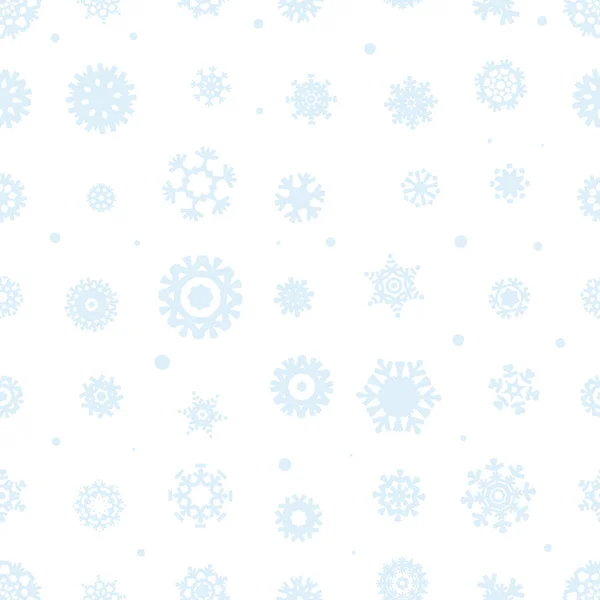 Sněhové Vločky Jsou Bezproblémové Sněhové Vločky Textura Pozadí Sníh Zimní — Stockový vektor