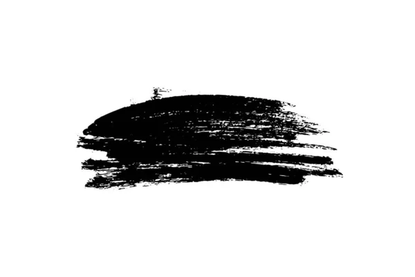 Βούρτσα Μαύρο Paintbrush Υφή Φόντου Πινελιά Ζωγραφισμένο Πλαίσιο Μελάνι Πανό — Διανυσματικό Αρχείο