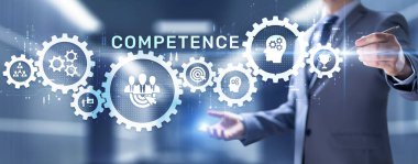 Yetkinlik becerileri kişisel gelişim iş eğitimi konsepti