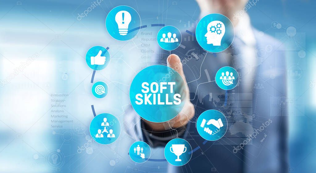 Soft skills and personal fitness responsibility HR human resources concept.