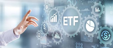 ETF Borsası Sanal ekran üzerine Yatırım Ticareti Finans kavramını takas etti.