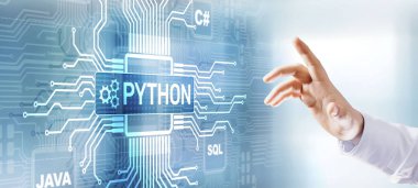 Python yüksek seviye programlama dili. Sanal ekranda uygulama ve web geliştirme kavramı.
