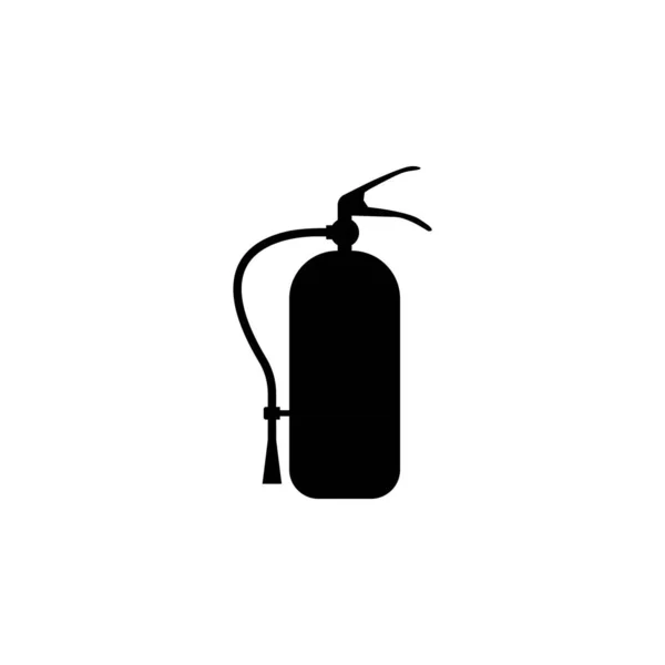 Extintor Incendios Icono Estilo Vector Icono Negro Extintor Incendios Signo — Archivo Imágenes Vectoriales