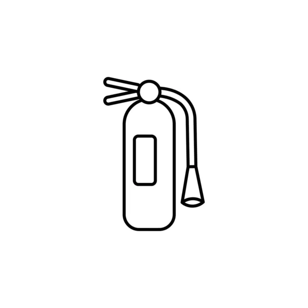 Fire Extinguisher Icon Style Vector Fire Extinguisher Line Icon Outline — Stock Vector