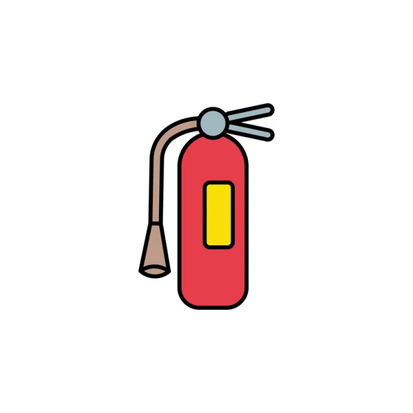 Extintor Incendios Icono Estilo Vector Icono Color Extintor Incendios Signo — Archivo Imágenes Vectoriales