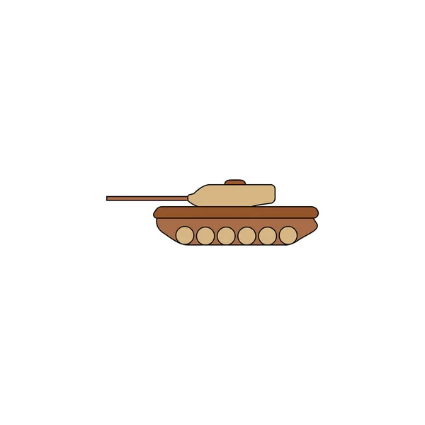 Icono Del Tanque Vectorial Tanque Guerra Icono Del Ejército Imagen — Vector de stock