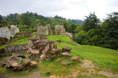 Petra antik kalesinin resimli harabeleri. Georgia.