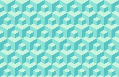 Küçük ve büyük yeşim küplerin Isometric arka planı