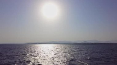 Sharm el Sheikh 'in deniz manzarası. Mısır Tatil Köyü