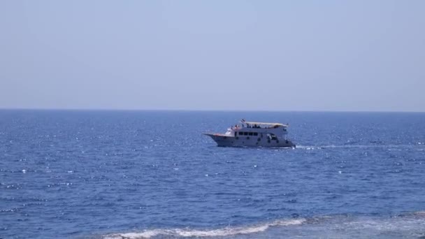 Barco Mar Rojo Barco Recreo Con Turistas — Vídeos de Stock