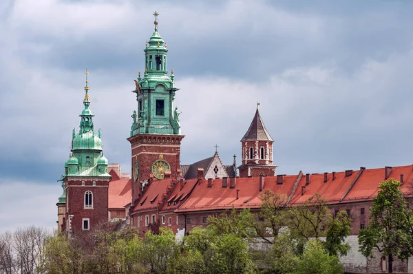 Blick Auf Das Wawel Schloss Krakau Polen — Stockfoto