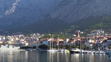 Makar Riviera, Hırvatistan. Makarska eski tarihi merkezi görünümü