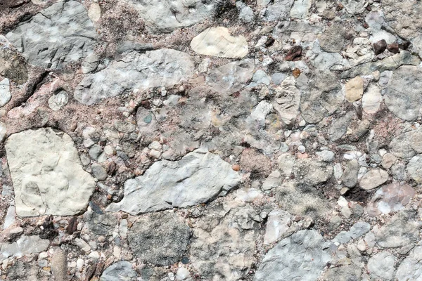 Hintergrund Einer Alten Steinmauer Aus Kleinen Steinen — Stockfoto