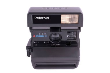 Belarus Minsk Ocak 2018. Kamera Polaroidi
