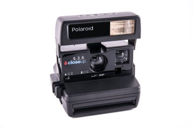 Belarus Minsk Ocak 2018. Kamera Polaroidi