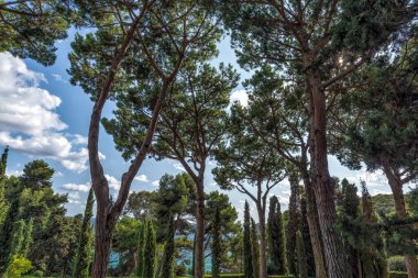 Jardines de Santa Clotilde in Lloret de Mar, Costa Brava, Katalonya, İspanya.