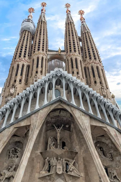 Iglesia Sagrada Familia Barcelona Por Gaudí España Septiembre 2017 — Foto de Stock